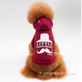 Impression de qualité Coton Luxury Custom Dog Clothes Hoodie